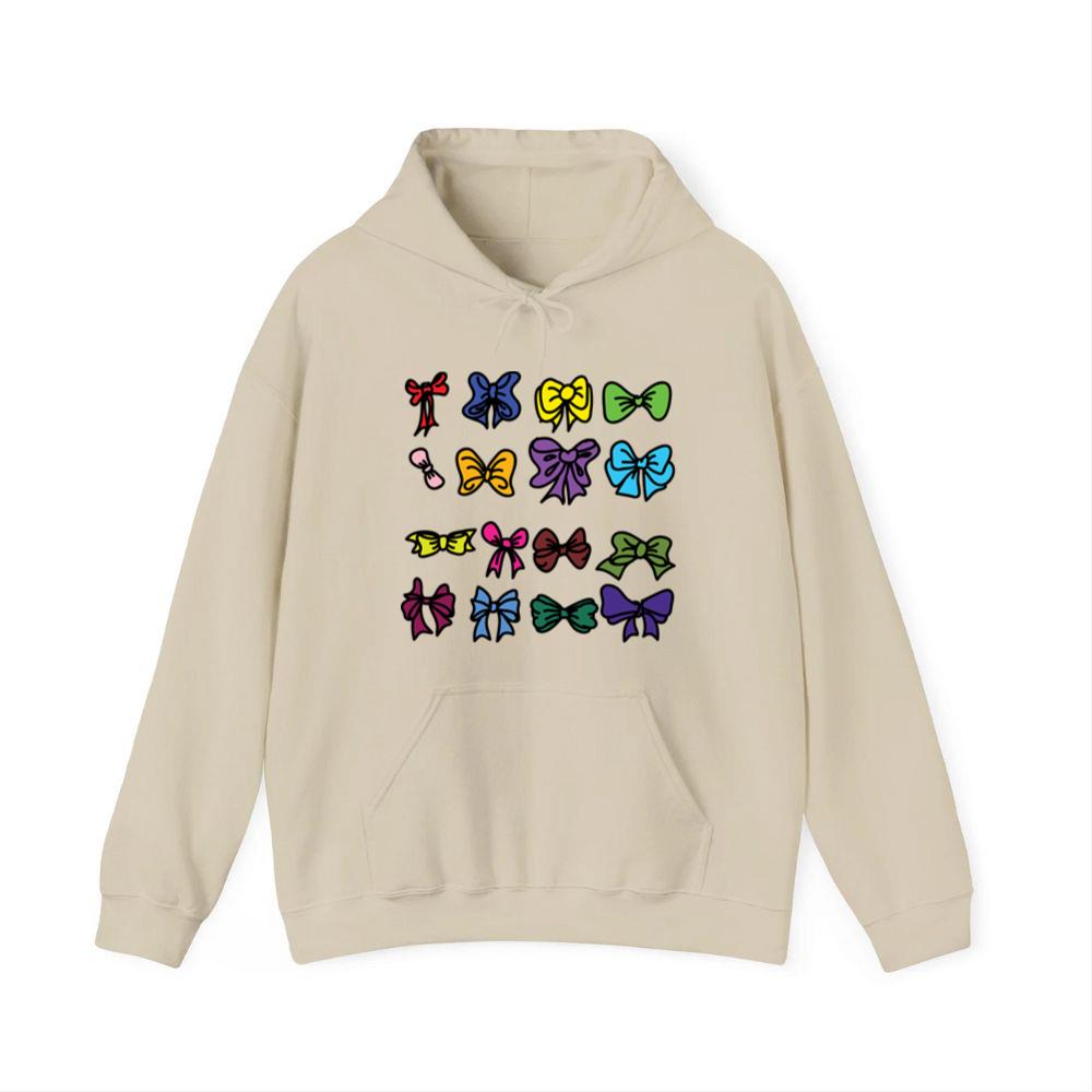 Colorful Cartoon Bows Collection Hoodies