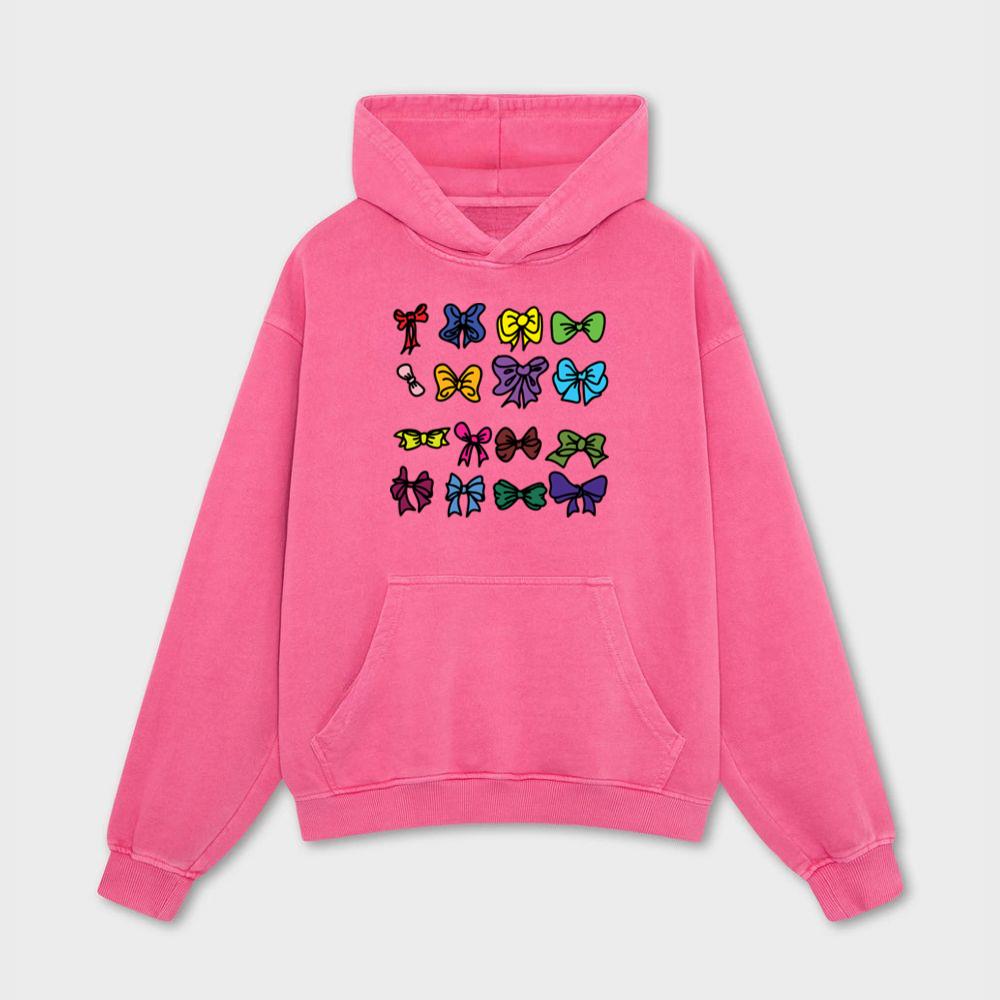 Colorful Cartoon Bows Collection Hoodies