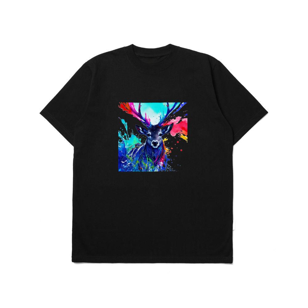 Colorful Deer Water Art TShirts Vibesline