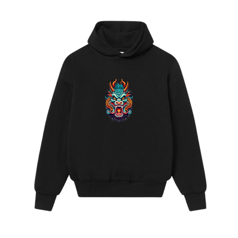 Colorful Dragon Monster Chinese Style Hoodies