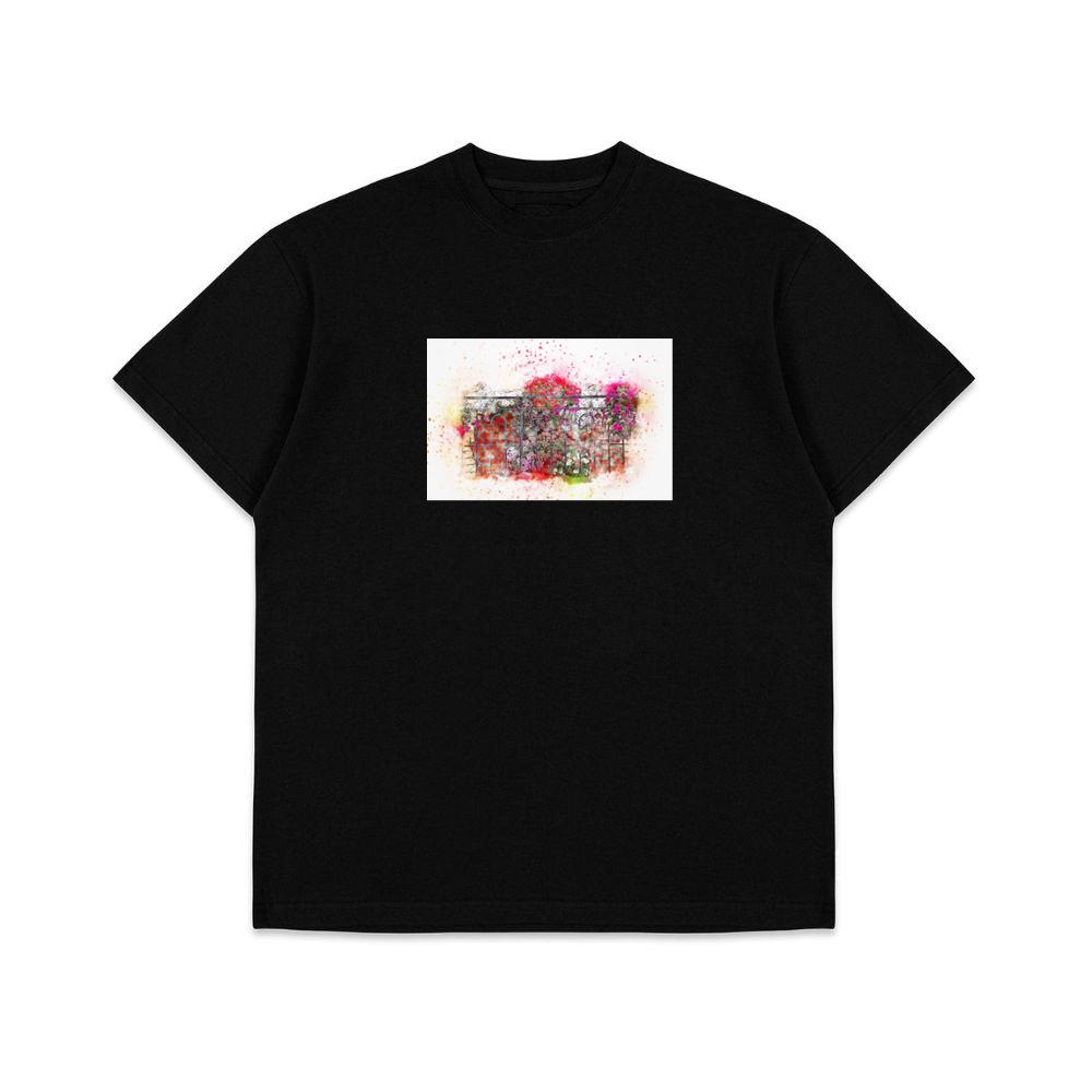 Colorful Flowers on a Balcony Railing T-Shirts