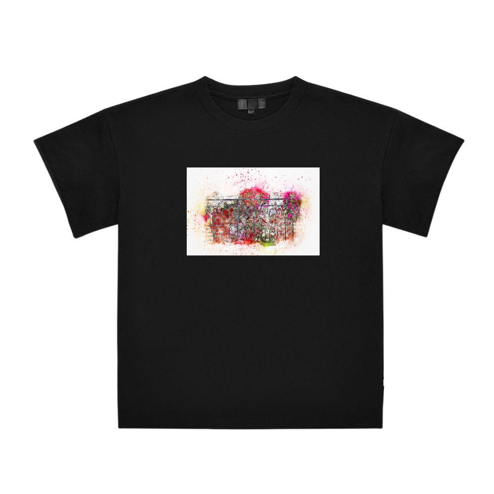 Colorful Flowers on a Balcony Railing T-Shirts