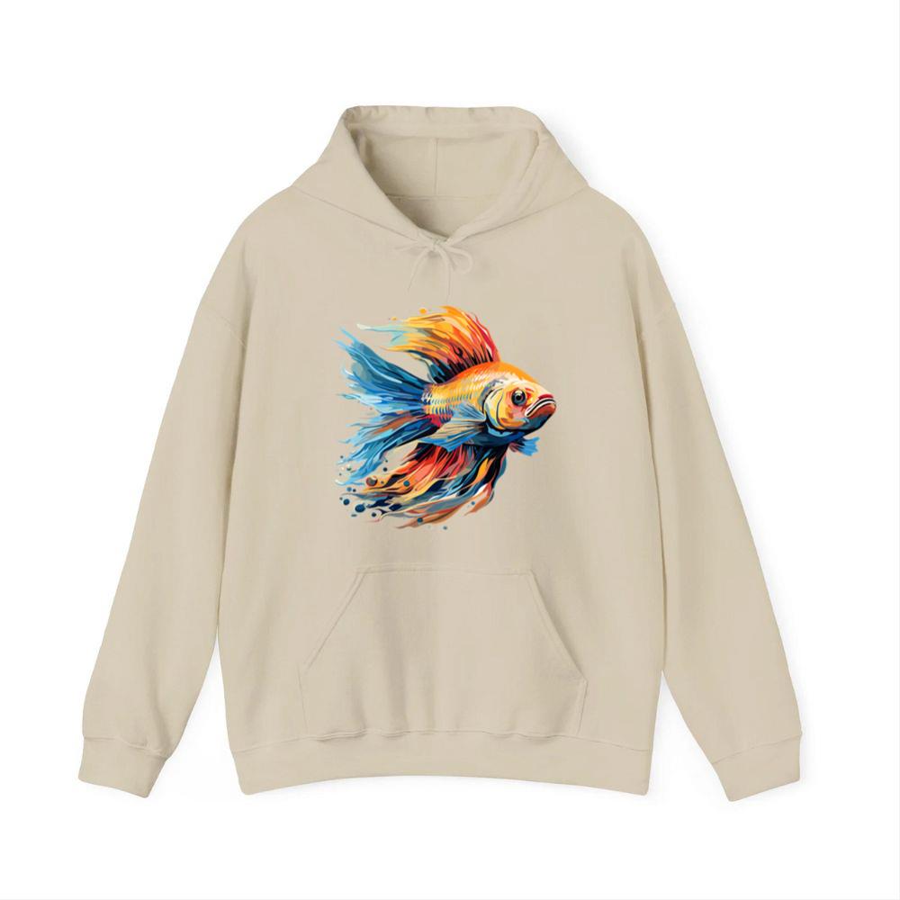 Colorful Flowing Cartoon Fish Hoodies