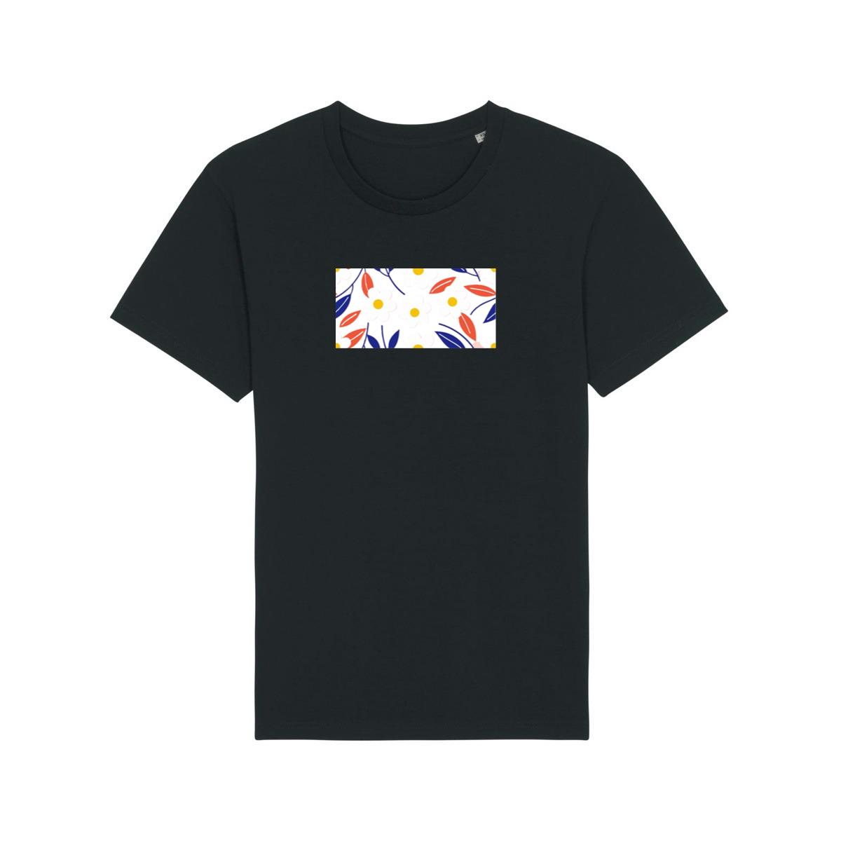 Colorful Leaf and Flower Pattern T-Shirts