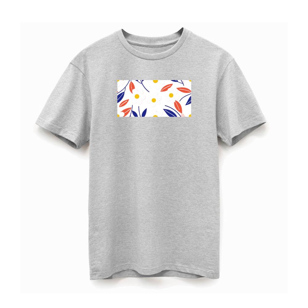 Colorful Leaf and Flower Pattern T-Shirts