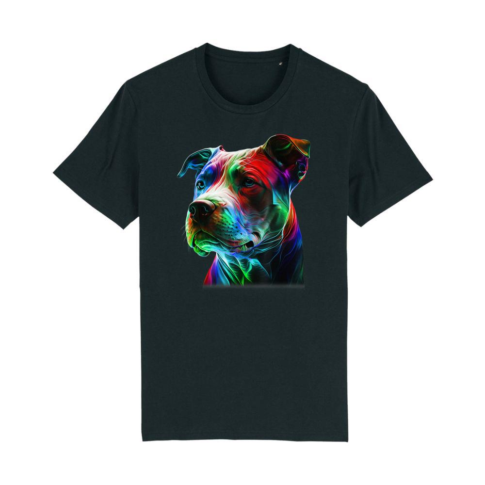 Colorful Pit-Bull Beauty Graphic Art Pitbull Dog Lover T-Shirt