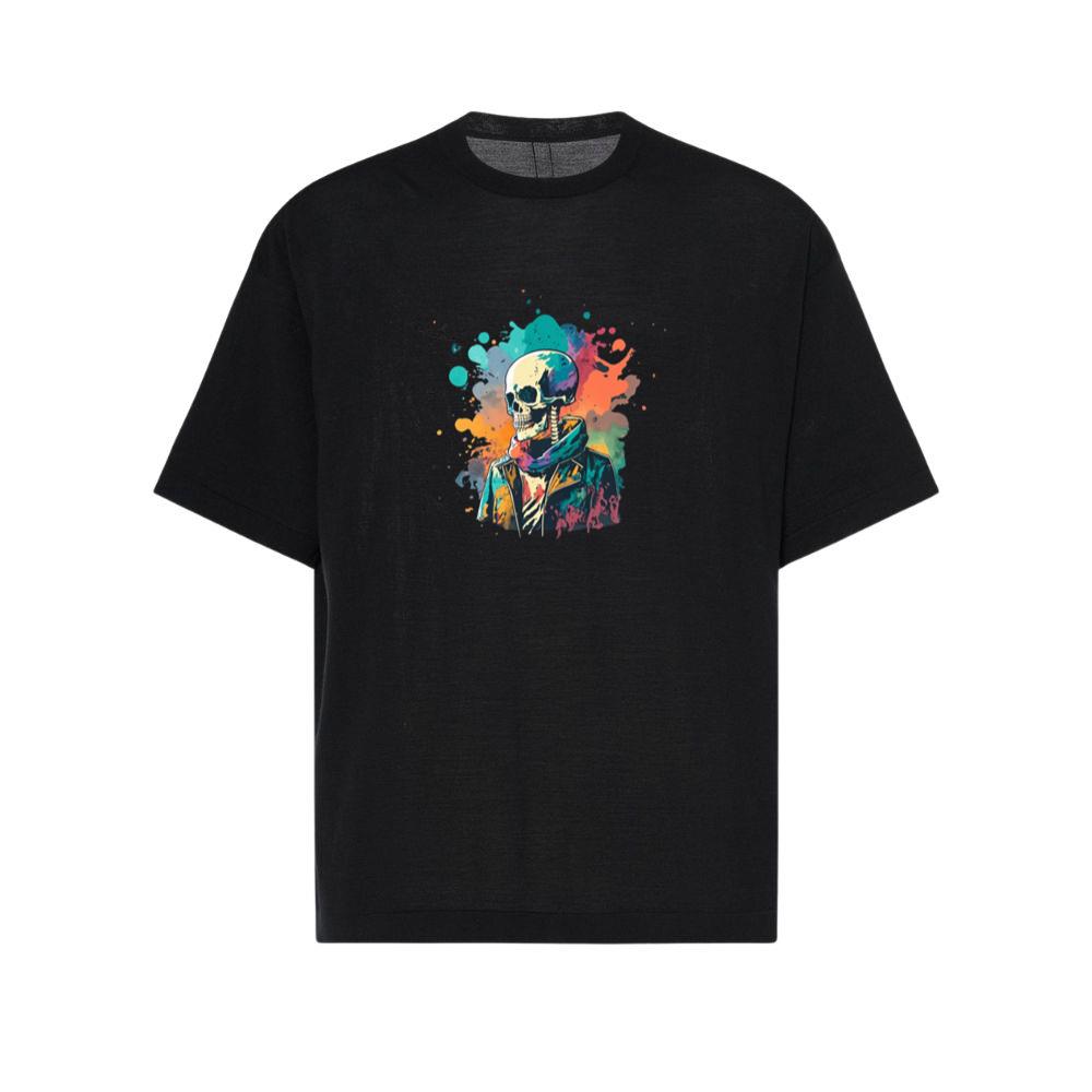 Colorful Skeleton Vintage Halloween TShirts Shopolaty