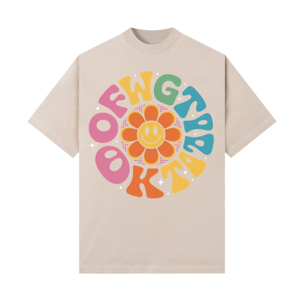 Colorful Smile Retro Typography T-Shirt - Image 3