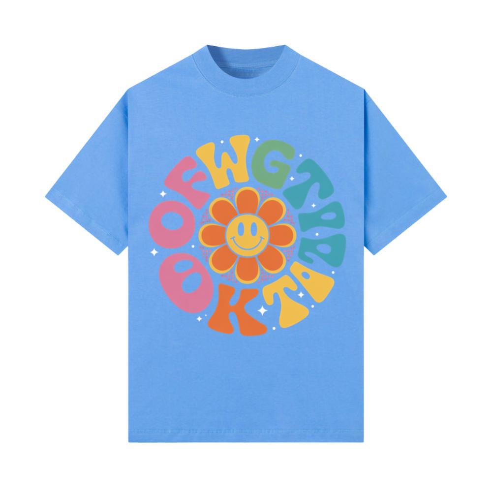 Colorful Smile Retro Typography T-Shirt