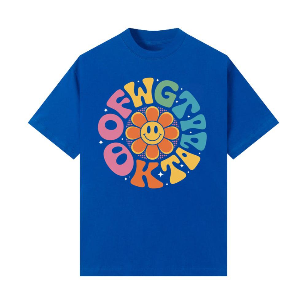 Colorful Smile Retro Typography T-Shirt