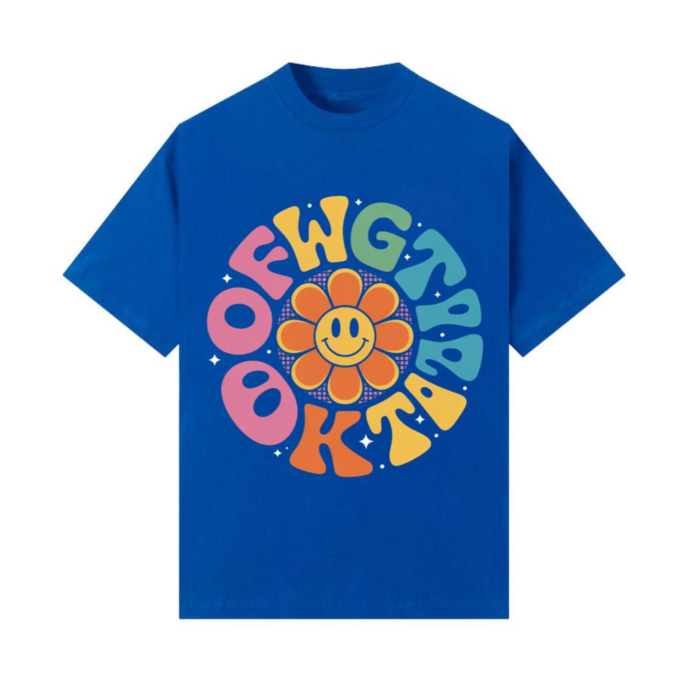 Colorful Smile Retro Typography T-Shirt