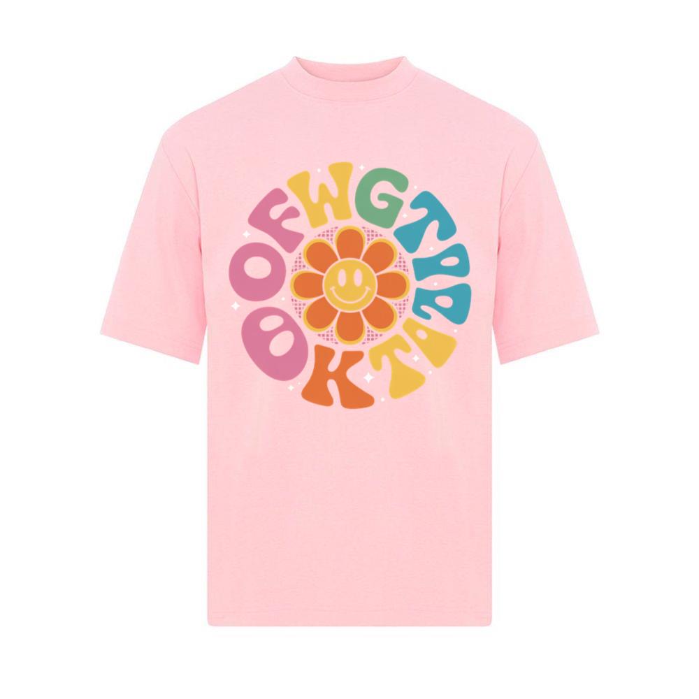 Colorful Smile Retro Typography T-Shirt