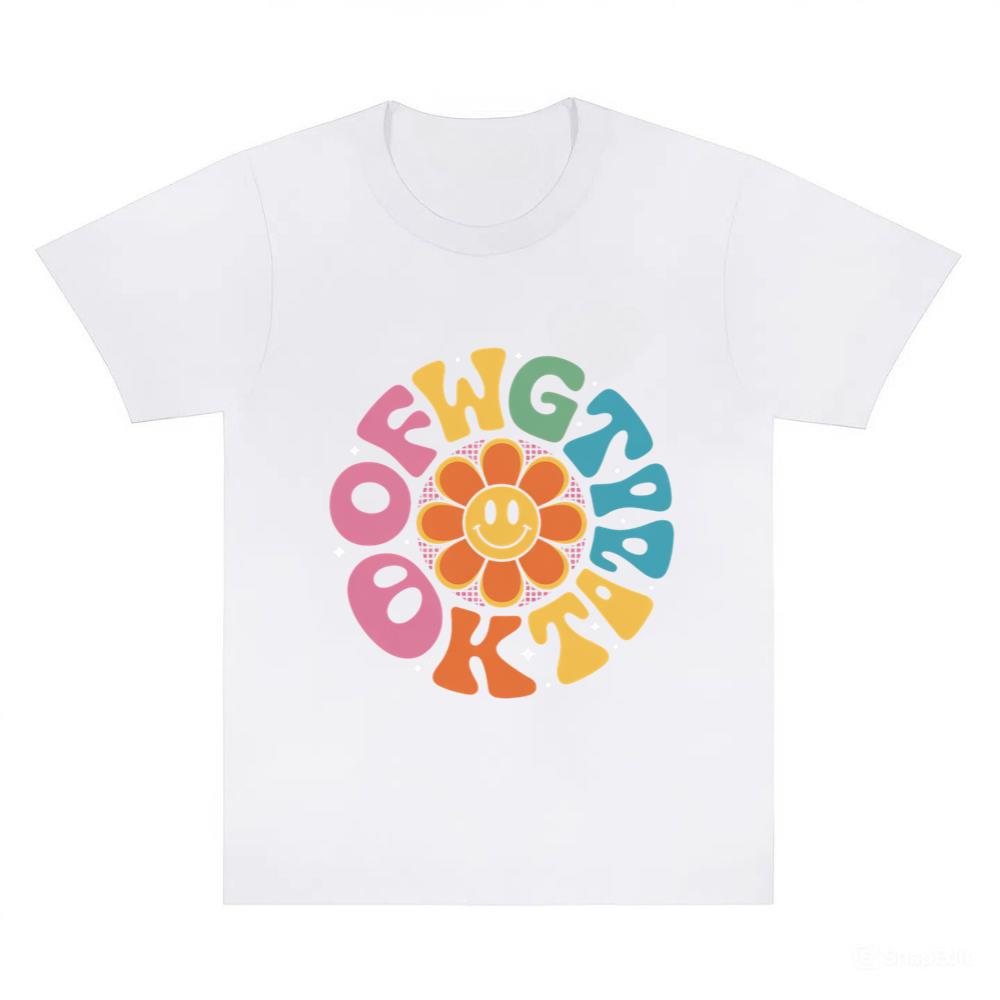 Colorful Smile Retro Typography T-Shirts