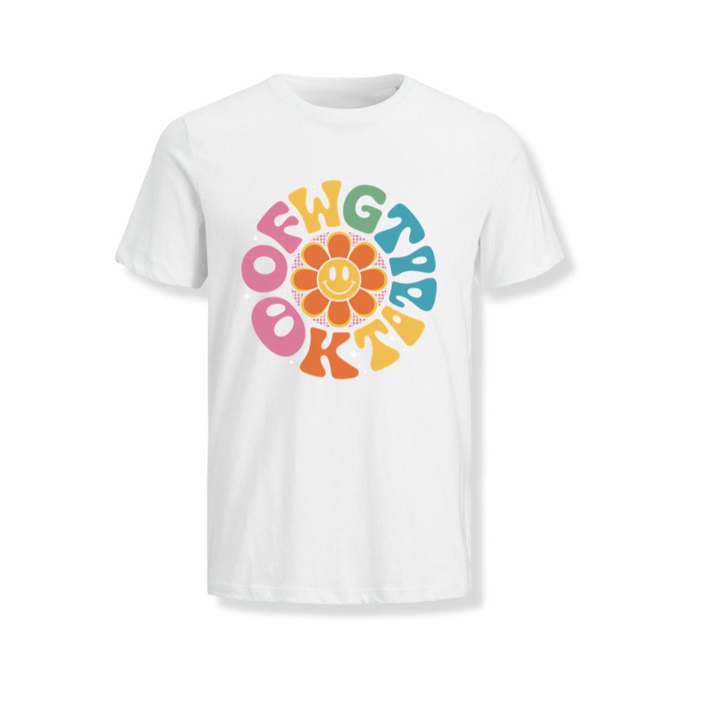 Colorful Smile Retro Typography T-Shirts