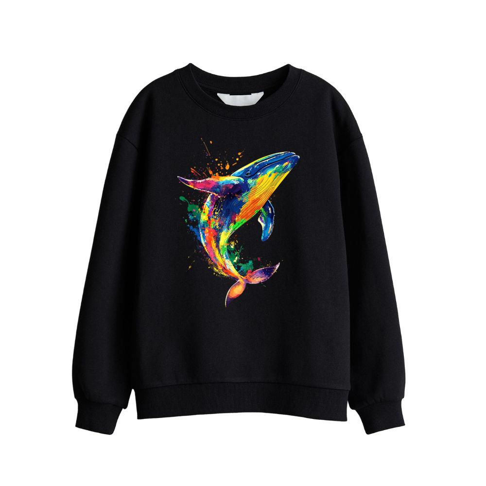 Colorful Whale Sweatshirt