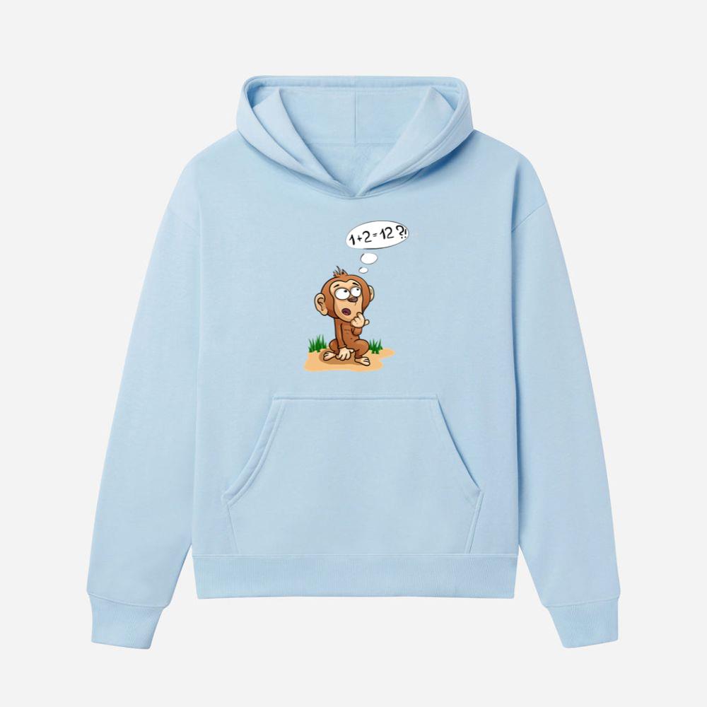 Confused Cartoon Baby Monkey Hoodies