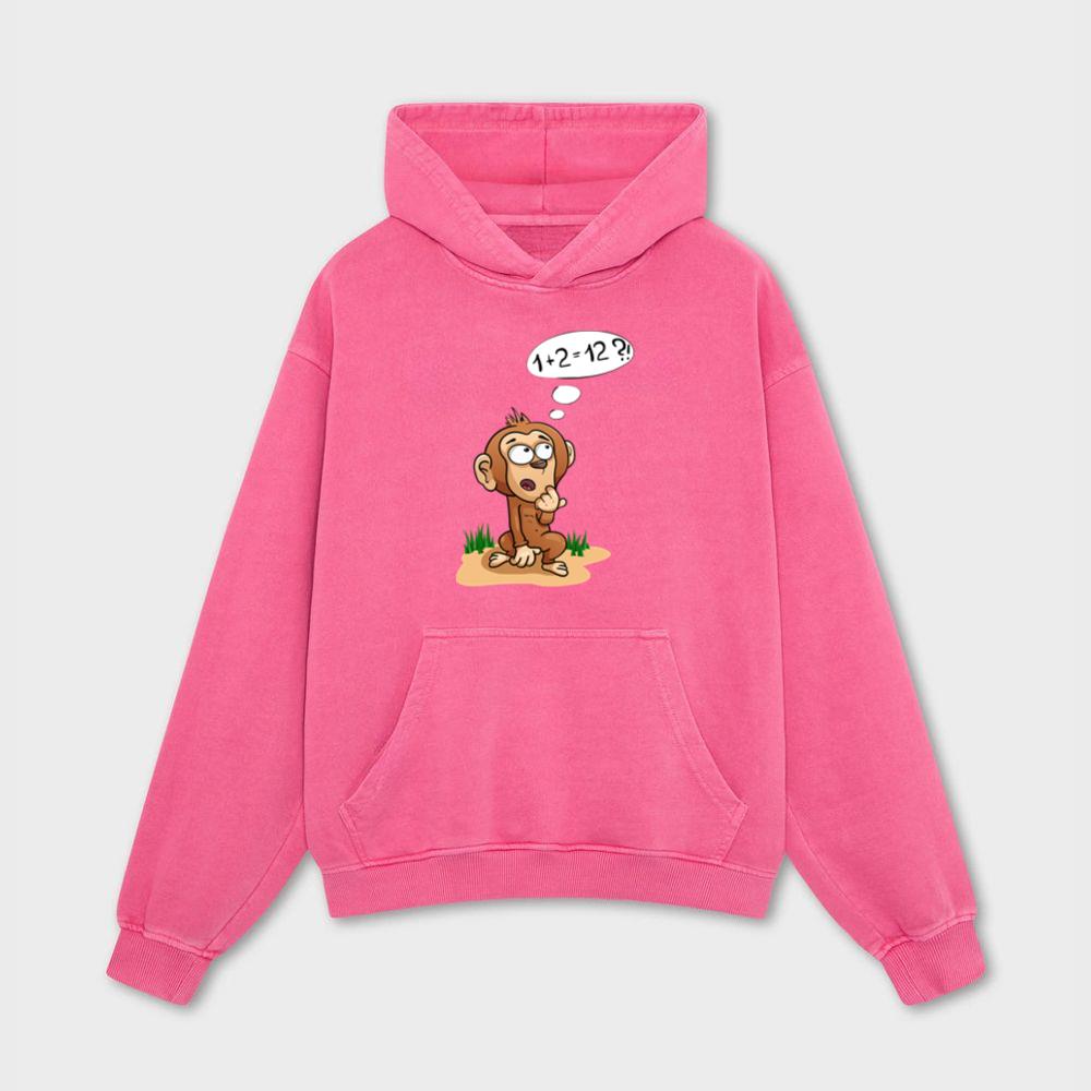 Confused Cartoon Baby Monkey Hoodies