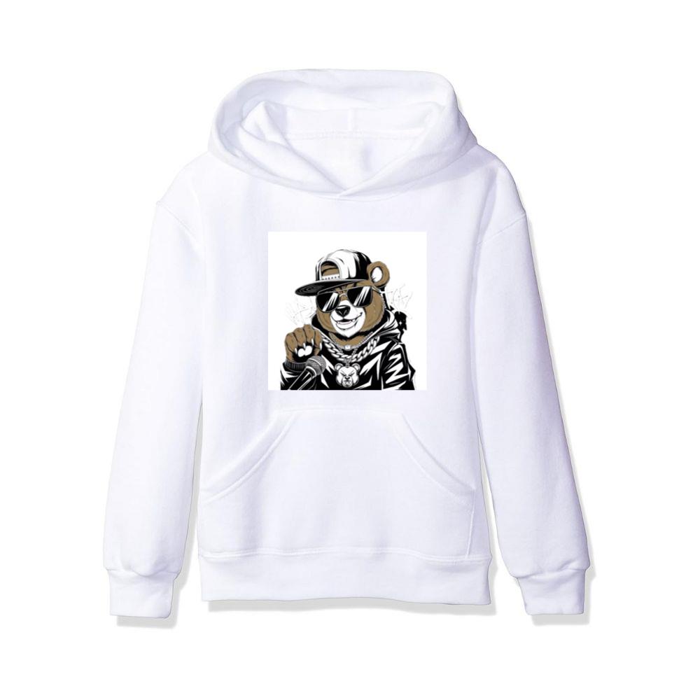 Cool Bear with Cap and Chain Hoodies