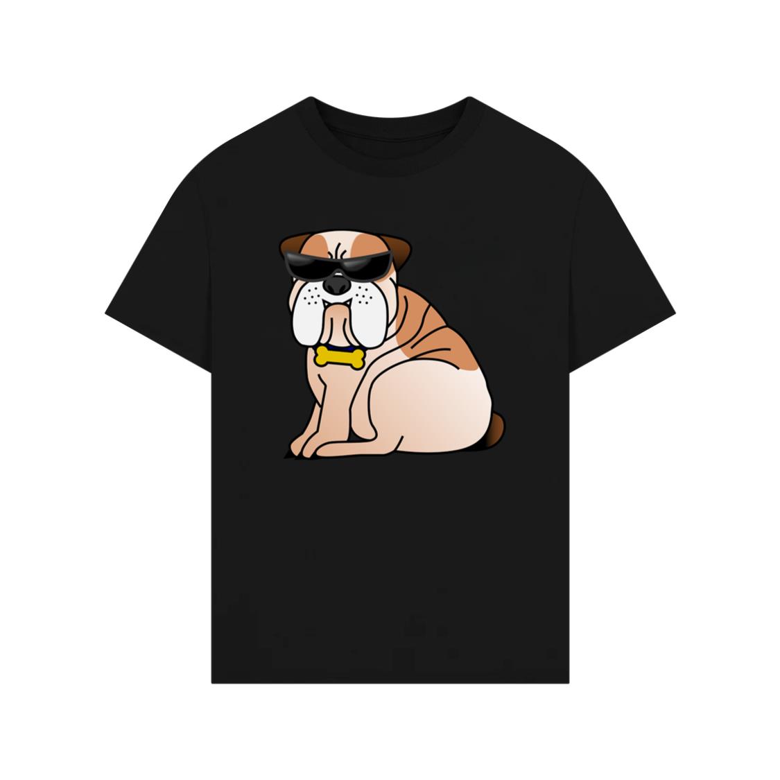 Cool Bulldog Wearing Sunglasses T-Shirt