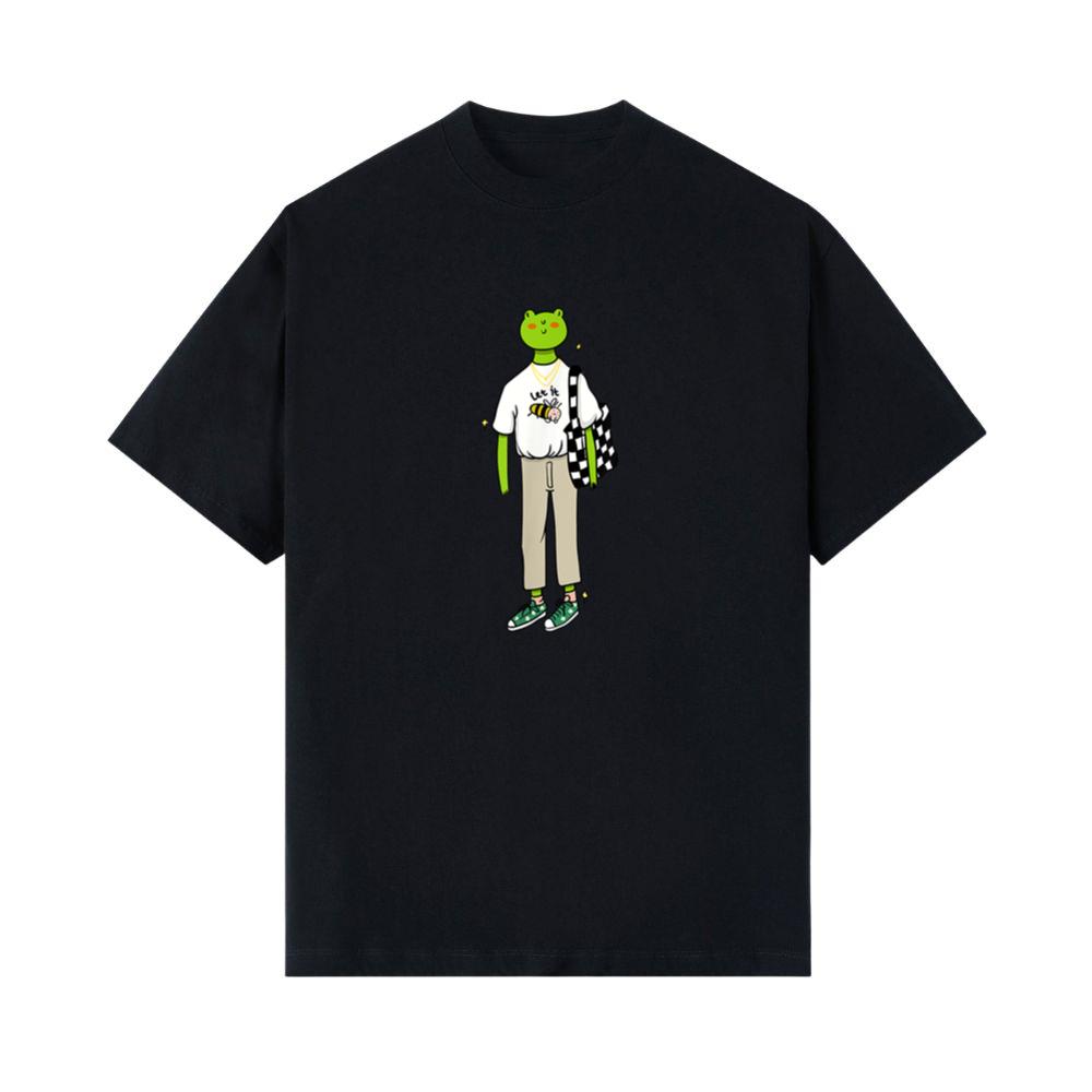 Cool Frog in Stylish Urban Streetwear,Just Chill Froggy Vibe T-Shirt