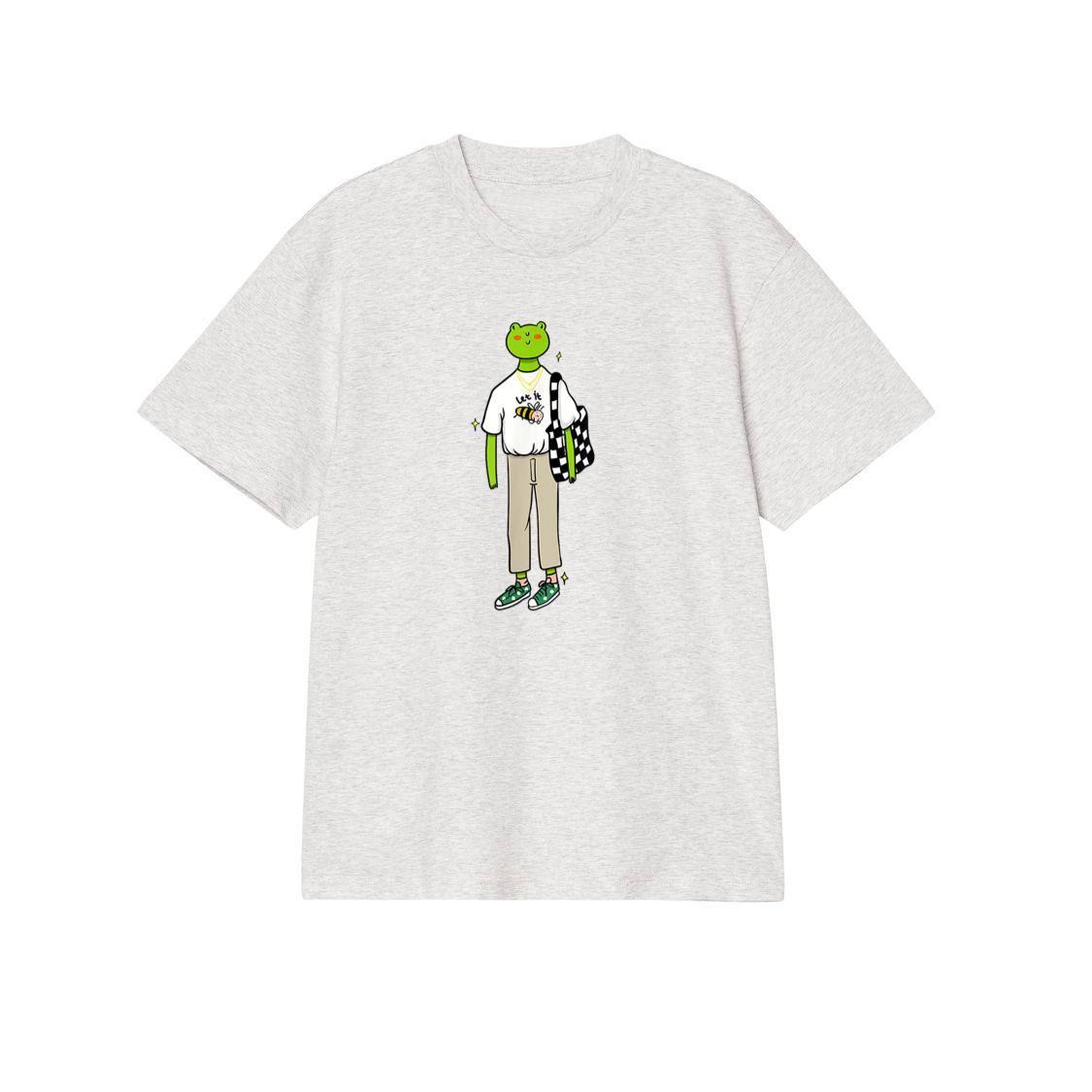 Cool Frog in Stylish Urban Streetwear,Just Chill Froggy Vibe T-Shirt
