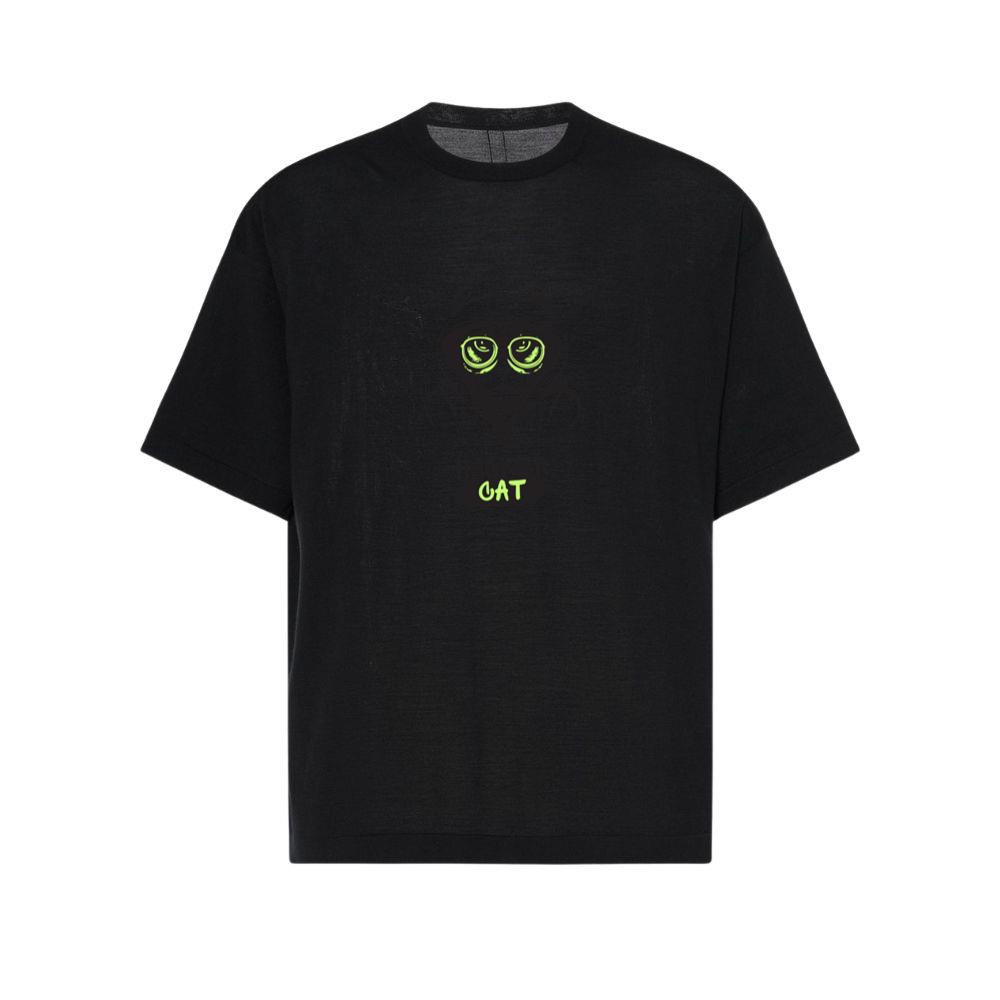 Cool Hacker Cat Graphic Casual Wear Top TShirts Parentins