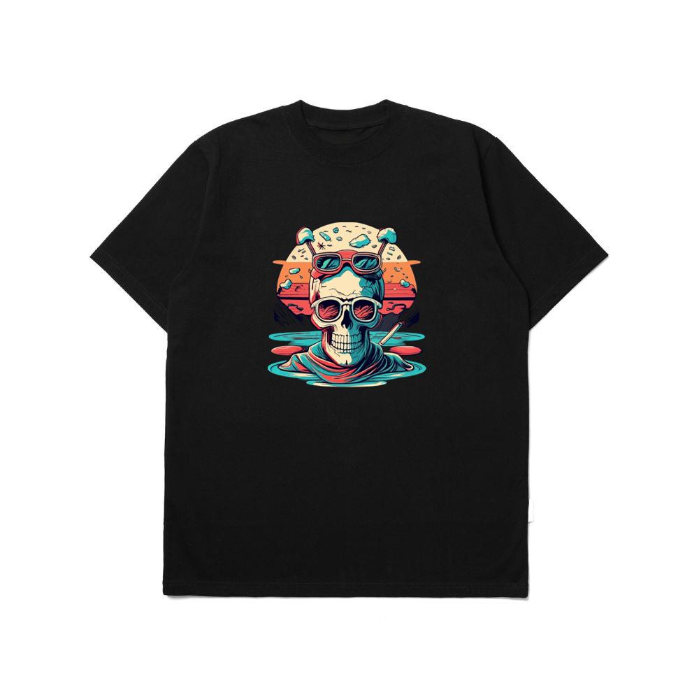 Cool Skeleton With Glasses Vintage TShirts Vibesline