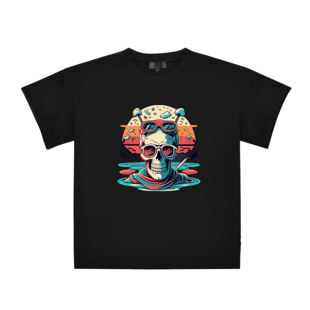 Cool Skeleton With Glasses Vintage T-Shirts
