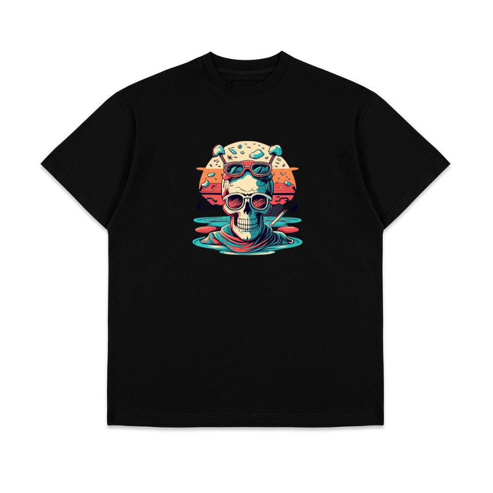 Cool Skeleton With Glasses Vintage T-Shirts