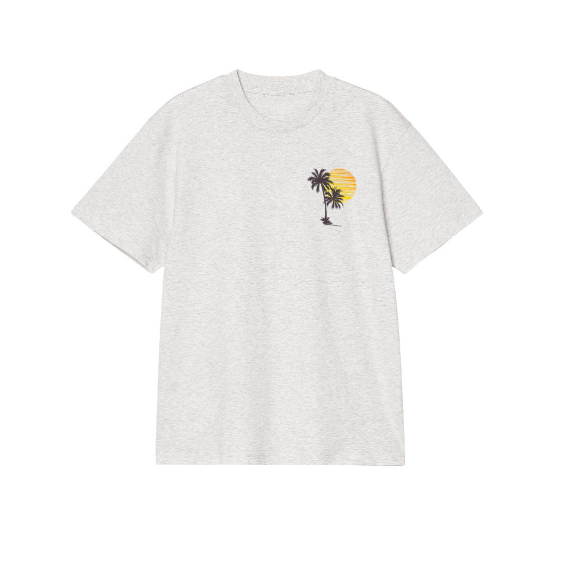 Cool Summer Vacation Men Women Sunset Beach Palm Tree T-Shirt