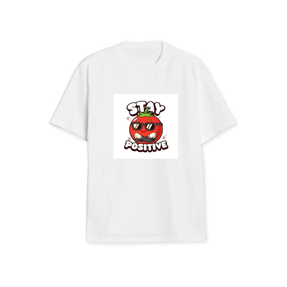 Cool Tomato Says Stay Positive T-Shirts