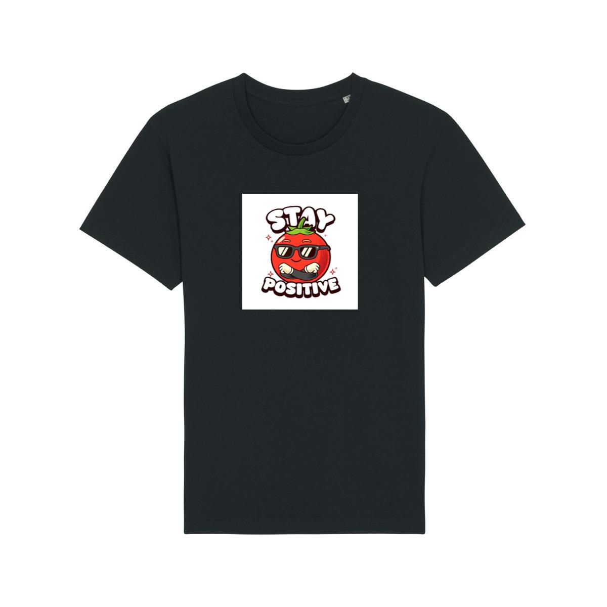 Cool Tomato Says Stay Positive T-Shirts