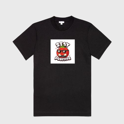 Cool Tomato Says Stay Positive T-Shirts