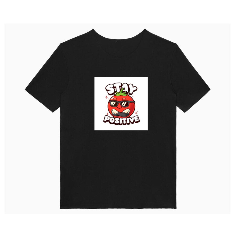Cool Tomato Says Stay Positive T-Shirts