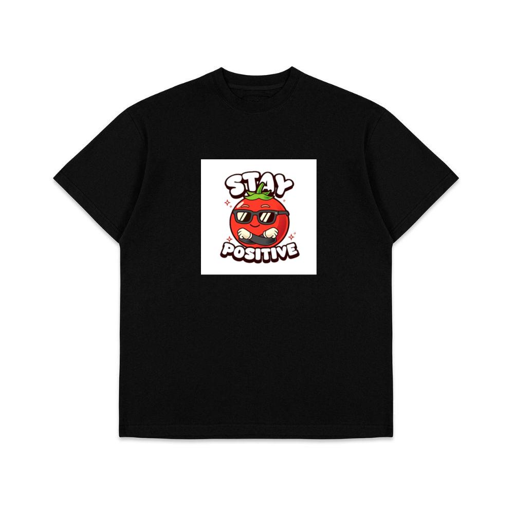 Cool Tomato Says Stay Positive T-Shirts