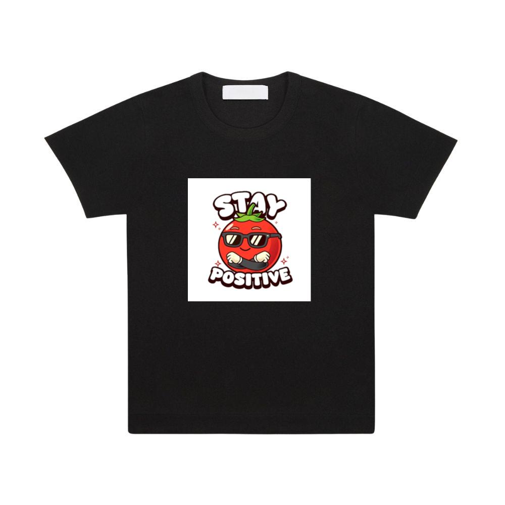 Cool Tomato Says Stay Positive T-Shirts