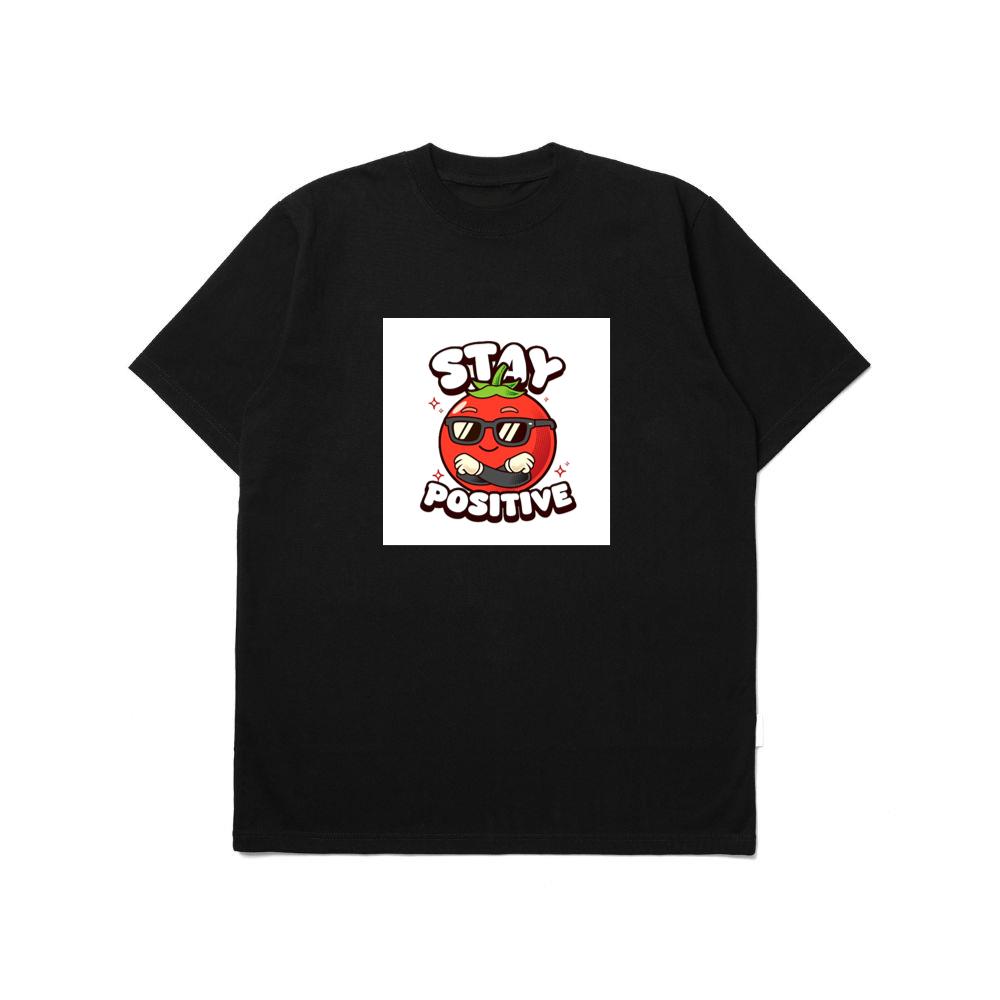 Cool Tomato Says Stay Positive T-Shirts