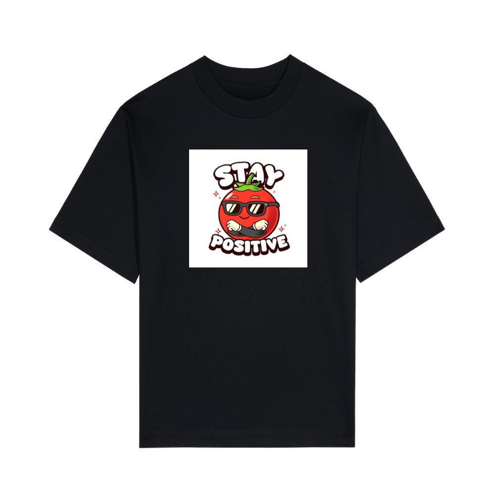 Cool Tomato Says Stay Positive T-Shirts