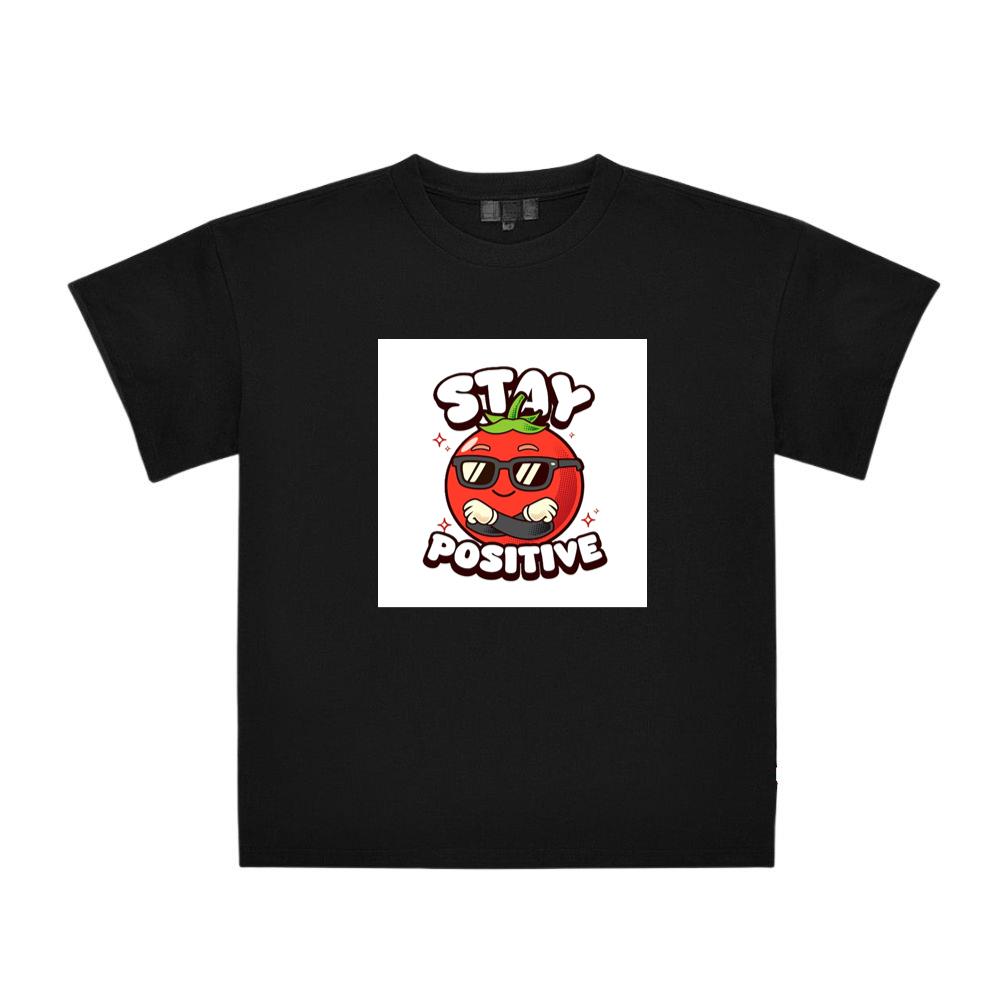 Cool Tomato Says Stay Positive T-Shirts