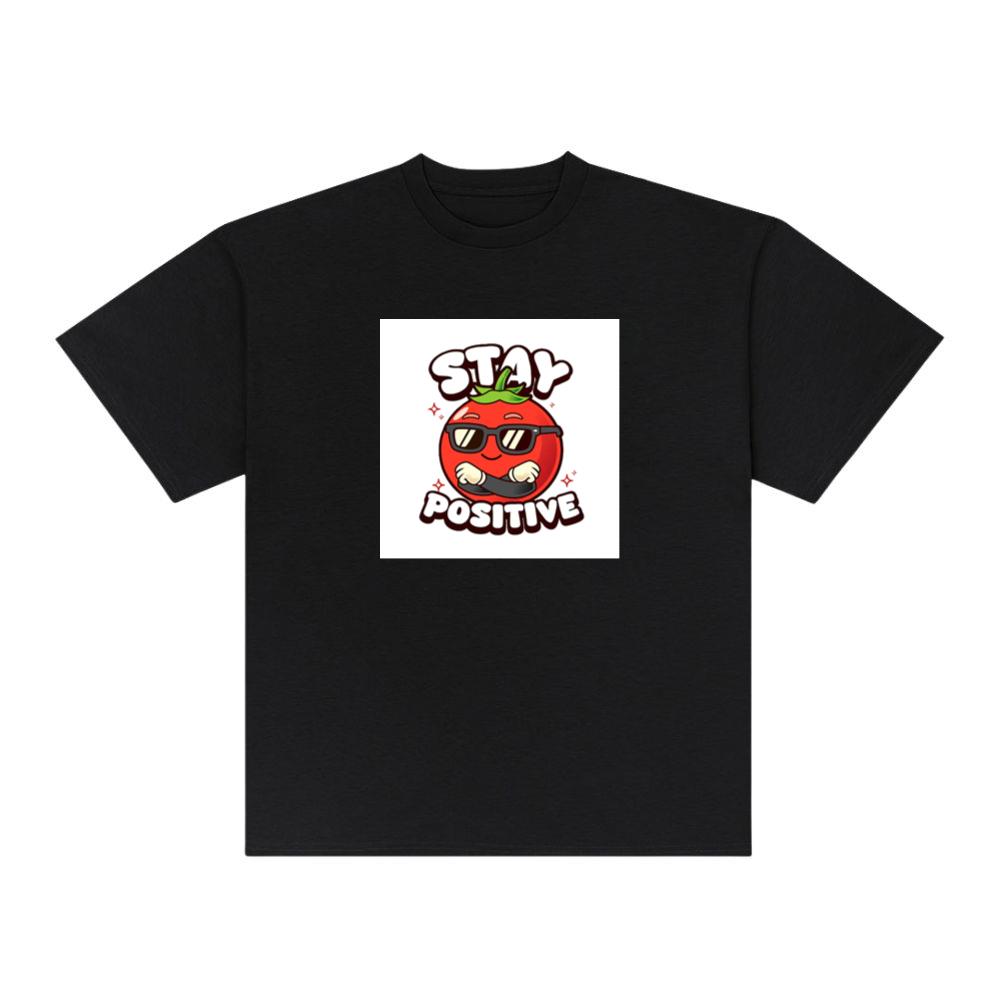 Cool Tomato Says Stay Positive T-Shirts