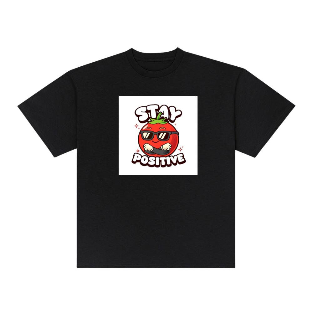 Cool Tomato Says Stay Positive T-Shirts