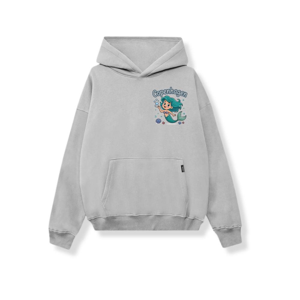 Copenhagen Mermaid Cartoon Travel Souvenir Hoodies