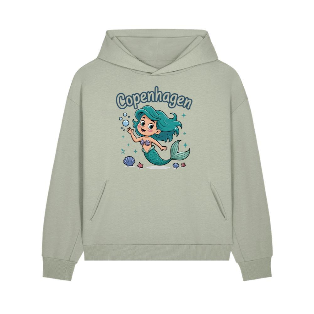 Copenhagen Mermaid Cartoon Travel Souvenir Hoodies
