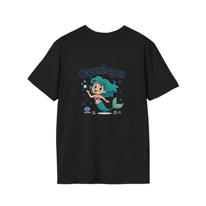 Copenhagen Mermaid Cartoon Travel Souvenir T-Shirt