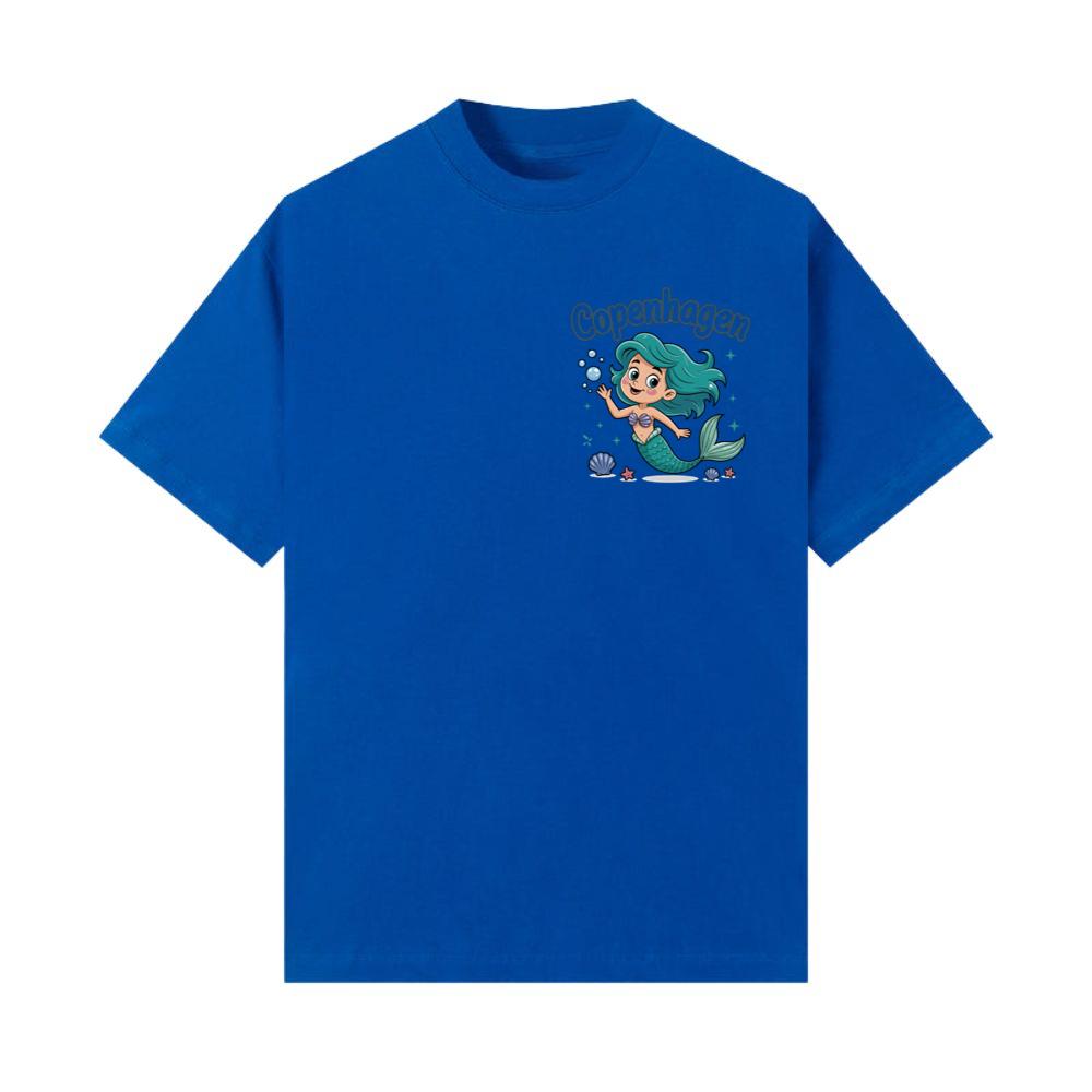Copenhagen Mermaid Cartoon Travel Souvenir T-Shirt