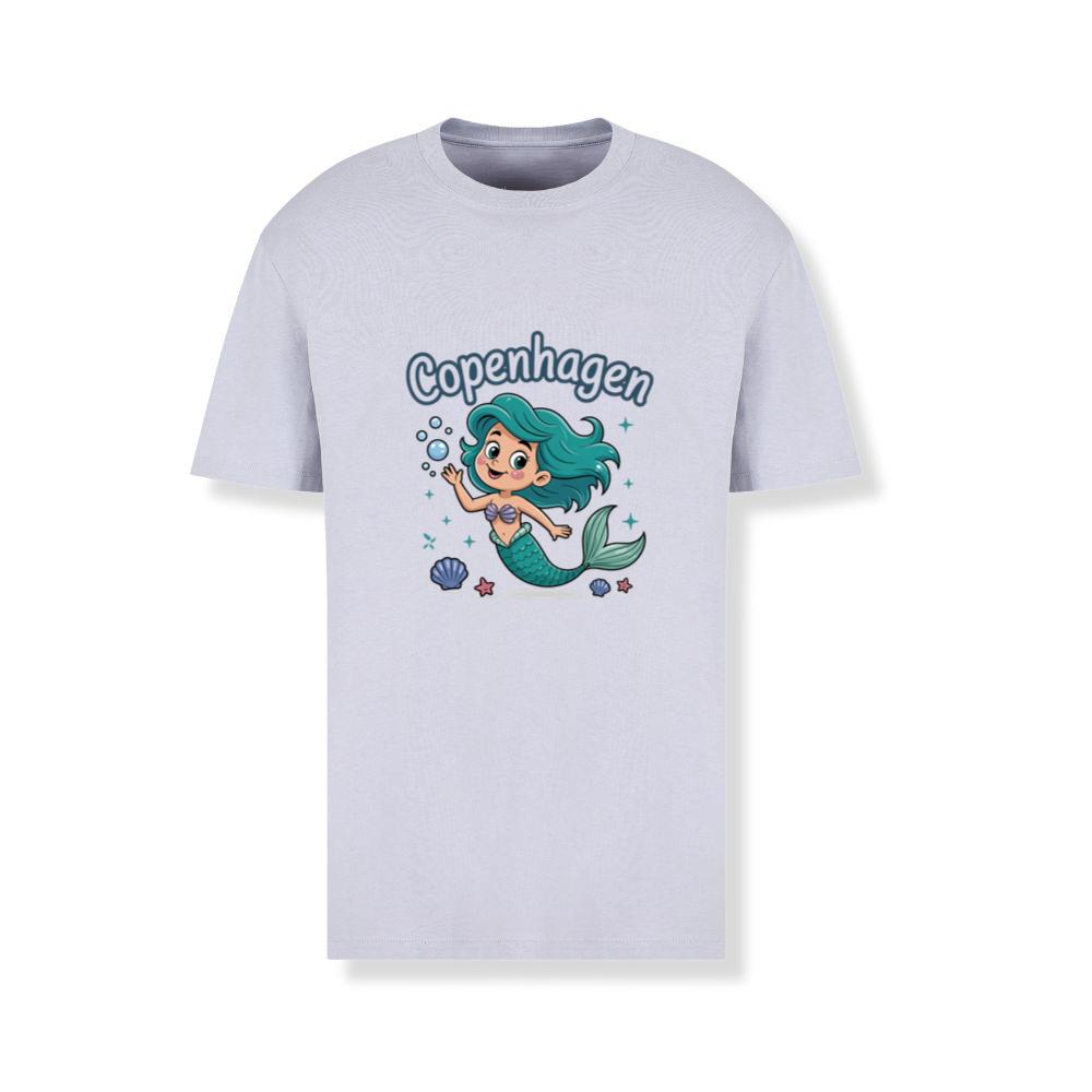 Copenhagen Mermaid Cartoon Travel Souvenir T-Shirts