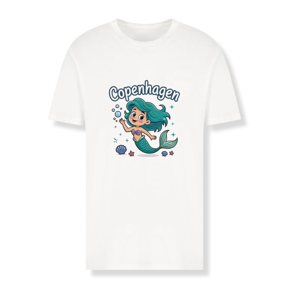 Copenhagen Mermaid Cartoon Travel Souvenir T-Shirts