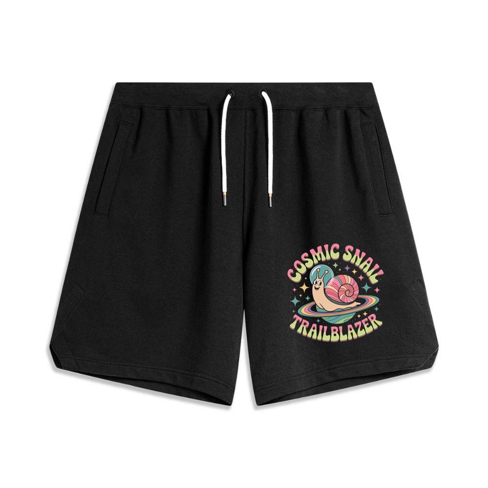 Cosmic Snail Trailblazer Funny Retro Animal Graphic Basketball Shorts