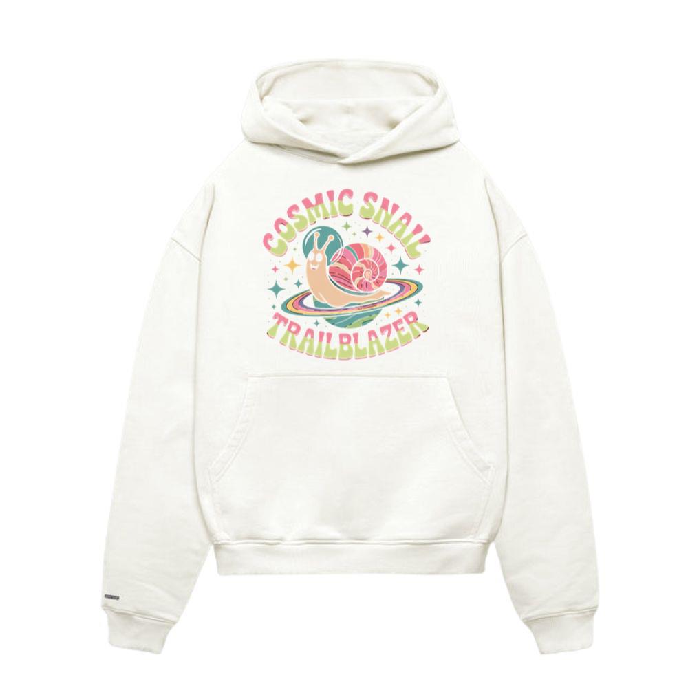 Cosmic Snail Trailblazer Funny Retro Animal Graphic Hoodie