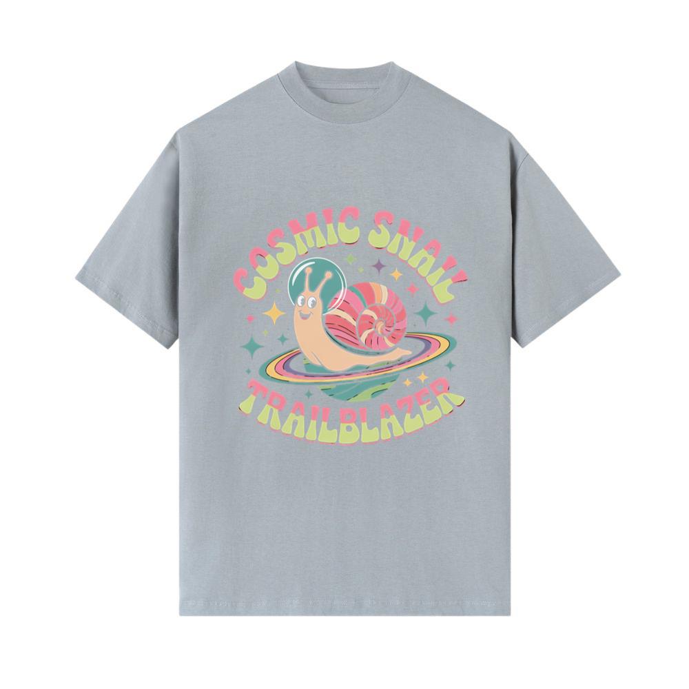 Cosmic Snail Trailblazer Funny Retro Animal Graphic T-Shirt